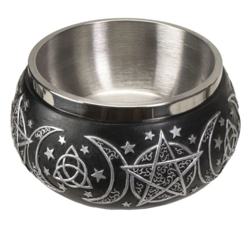 Triple Moon Smudge Bowl